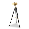 Hereford Gold and Black Tripod Floor Lamp