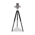 Hereford Silver and Black Tripod Floor Lamp