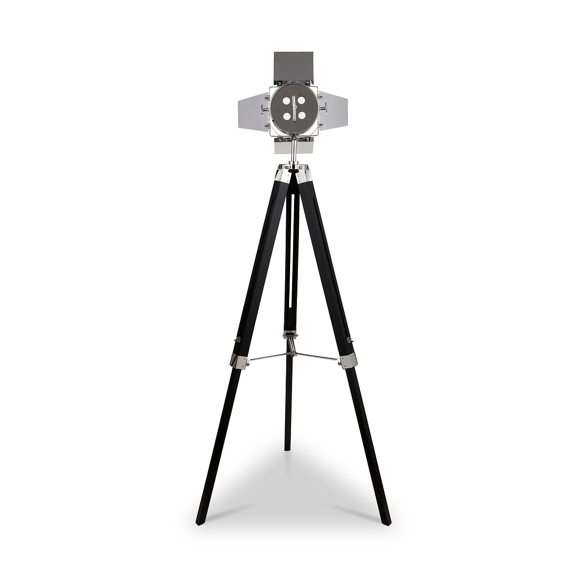 Hereford Silver and Black Tripod Floor Lamp