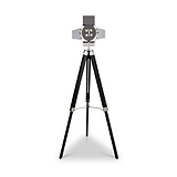 Hereford Silver and Black Tripod Floor Lamp
