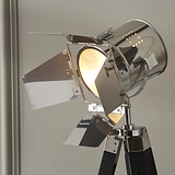 Hereford Silver and Black Tripod Floor Lamp