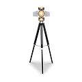 Hereford Silver and Black Tripod Floor Lamp from Roseland Furniture