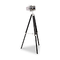 Hereford Silver and Black Tripod Floor Lamp