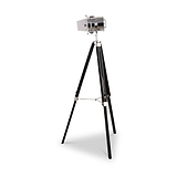 Hereford Silver and Black Tripod Floor Lamp
