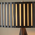 Rabanne Slatted Black Wood Tripod Floor Lamp