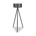 Rabanne Slatted Black Wood Tripod Floor Lamp