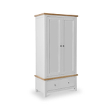 Farrow Grey 2 Door Double Wardrobe