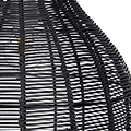 Caswell Black Rattan Coche Pendant