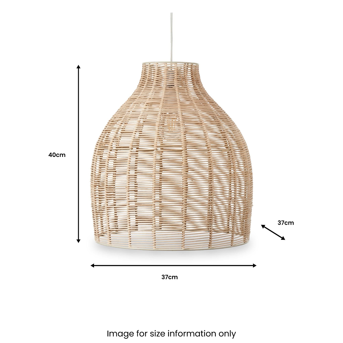 Caswell Natural Rattan Coche Pendant