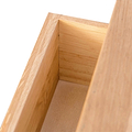 Surrey Oak Console Table with Baskets by Roseland Furniture