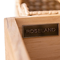 Surrey Oak Corner TV Stand with Baskets by Roseland Furniture