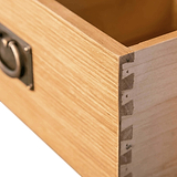 Surrey Slim Oak Bedside Table from Roseland Furniture