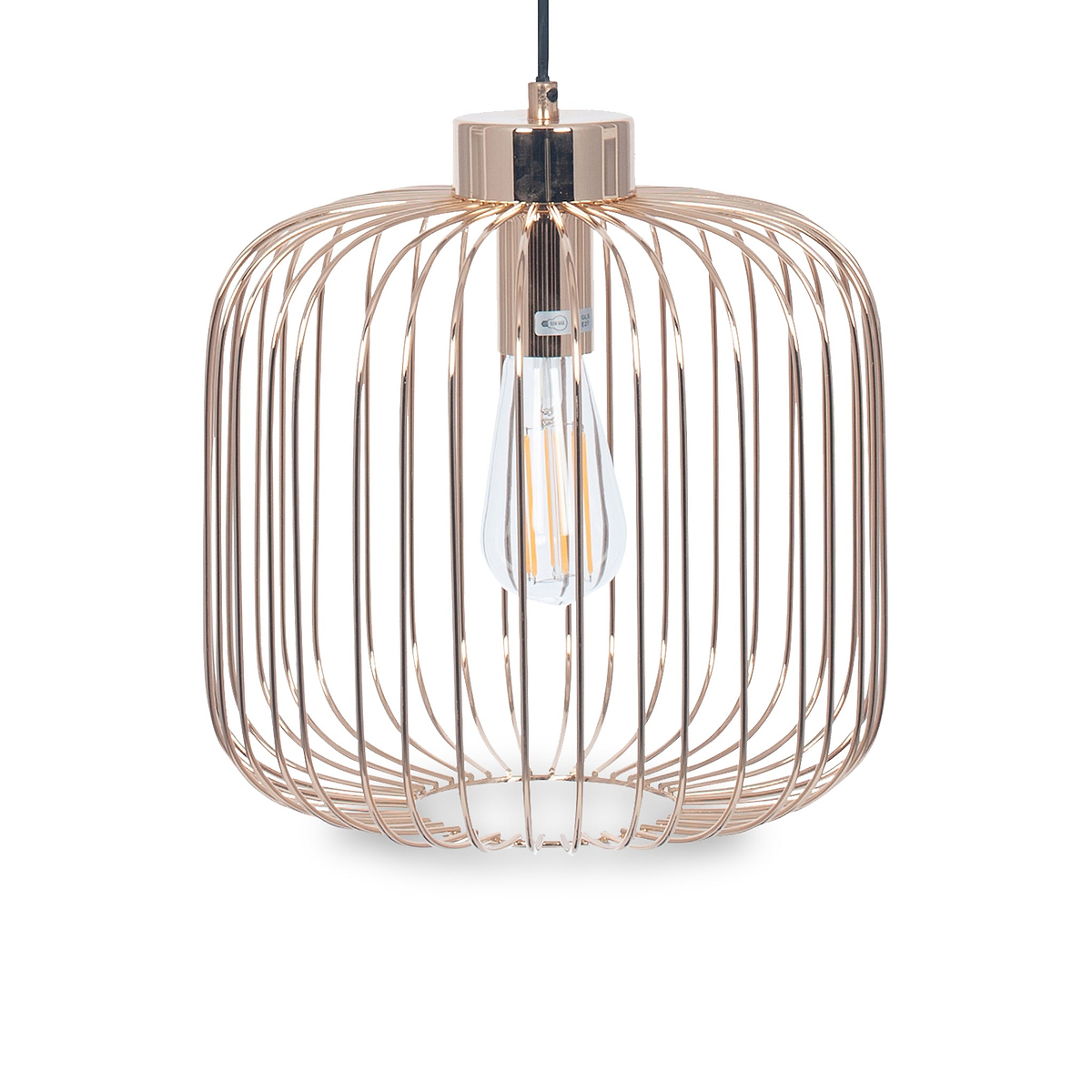 Dania French Gold Metal Wire Pendant
