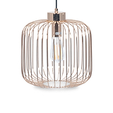 Dania French Gold Metal Wire Pendant