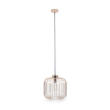 Dania French Gold Metal Wire Pendant from Roseland Furniture