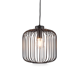 Dania Matt Black Metal Wire Pendant