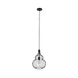 Dania Matt Black Metal Shaped Wire Pendant from Roseland Furniture