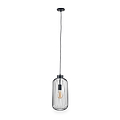 Dania Matt Black Metal Wire Tall Pendant from Roseland Furniture