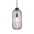 Dania Matt Black Metal Wire Tall Pendant