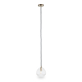 Ella Clear Ribbed Glass Teardrop Pendant from Roseland Furniture