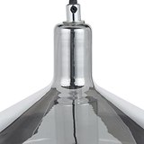 Jaxon Shiny Smoked Glass Domed Pendant from Roseland Furniture
