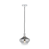 Jaxon Shiny Smoked Glass Domed Pendant from Roseland Furniture