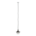Jaxon Shiny Smoked Glass Domed Pendant from Roseland Furniture