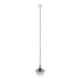Jaxon Shiny Smoked Glass Domed Pendant from Roseland Furniture