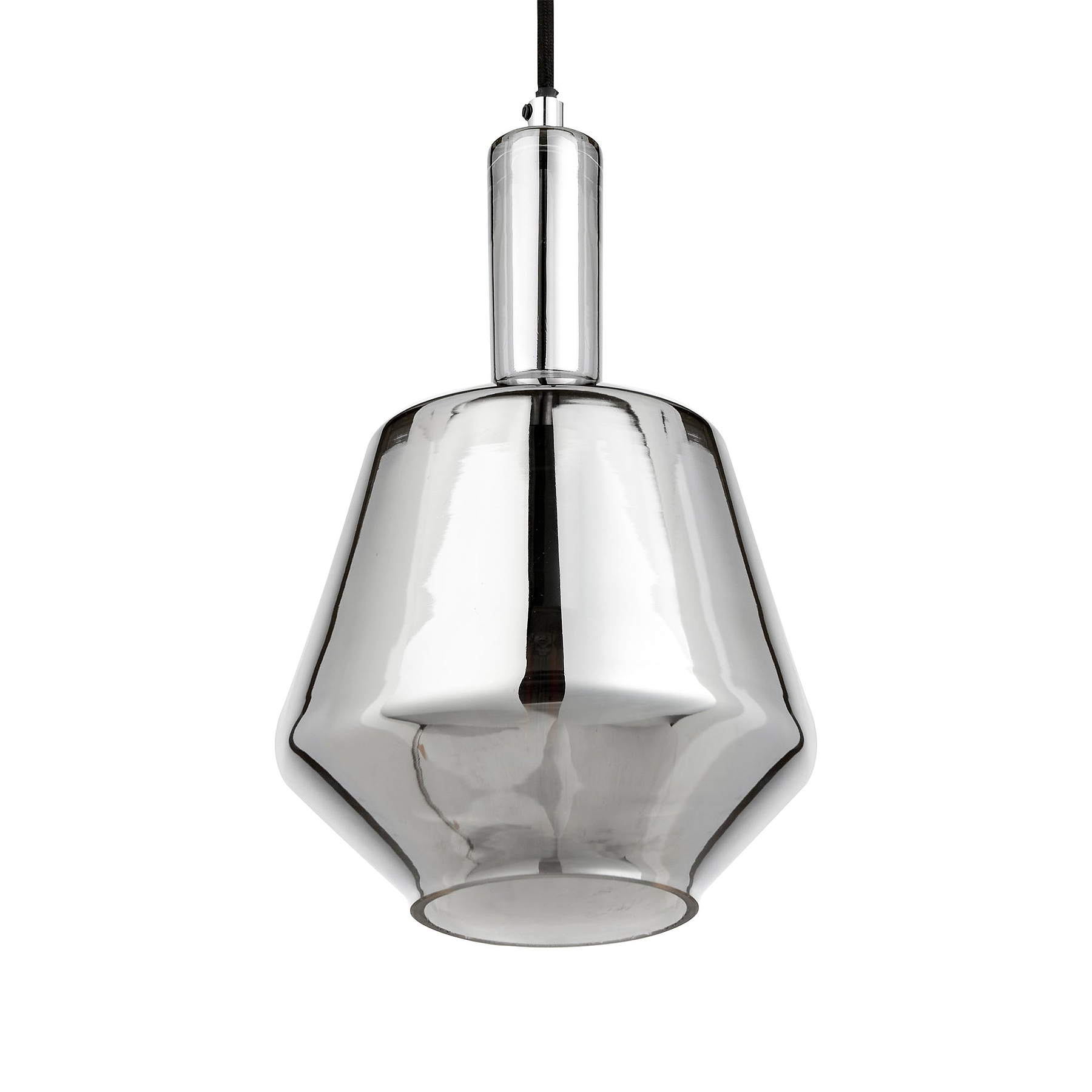 Jake Shiny Smoked Glass Pendant