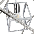 Alessio Shiny Nickel Metal Cube Pendant