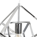 Alessio Shiny Nickel Metal Cube Pendant
