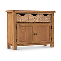 Zelah Oak Sideboard with Baskets from Roseland Furniture