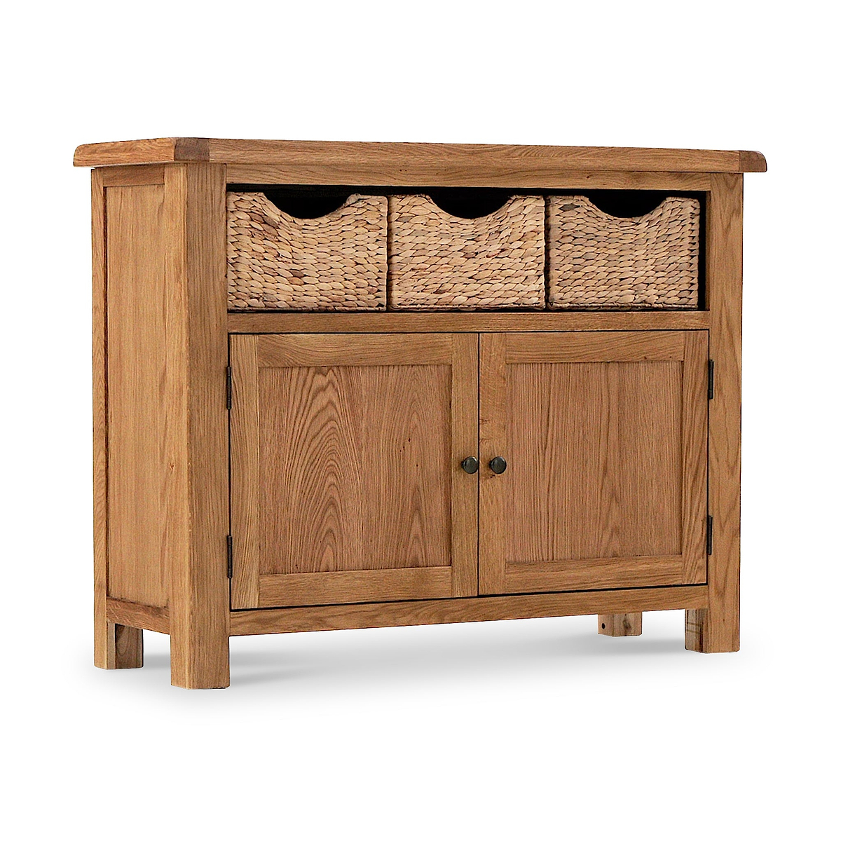 Zelah Oak Sideboard with Baskets from Roseland Furniture