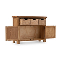 Zelah Oak Sideboard with Baskets from Roseland Furniture