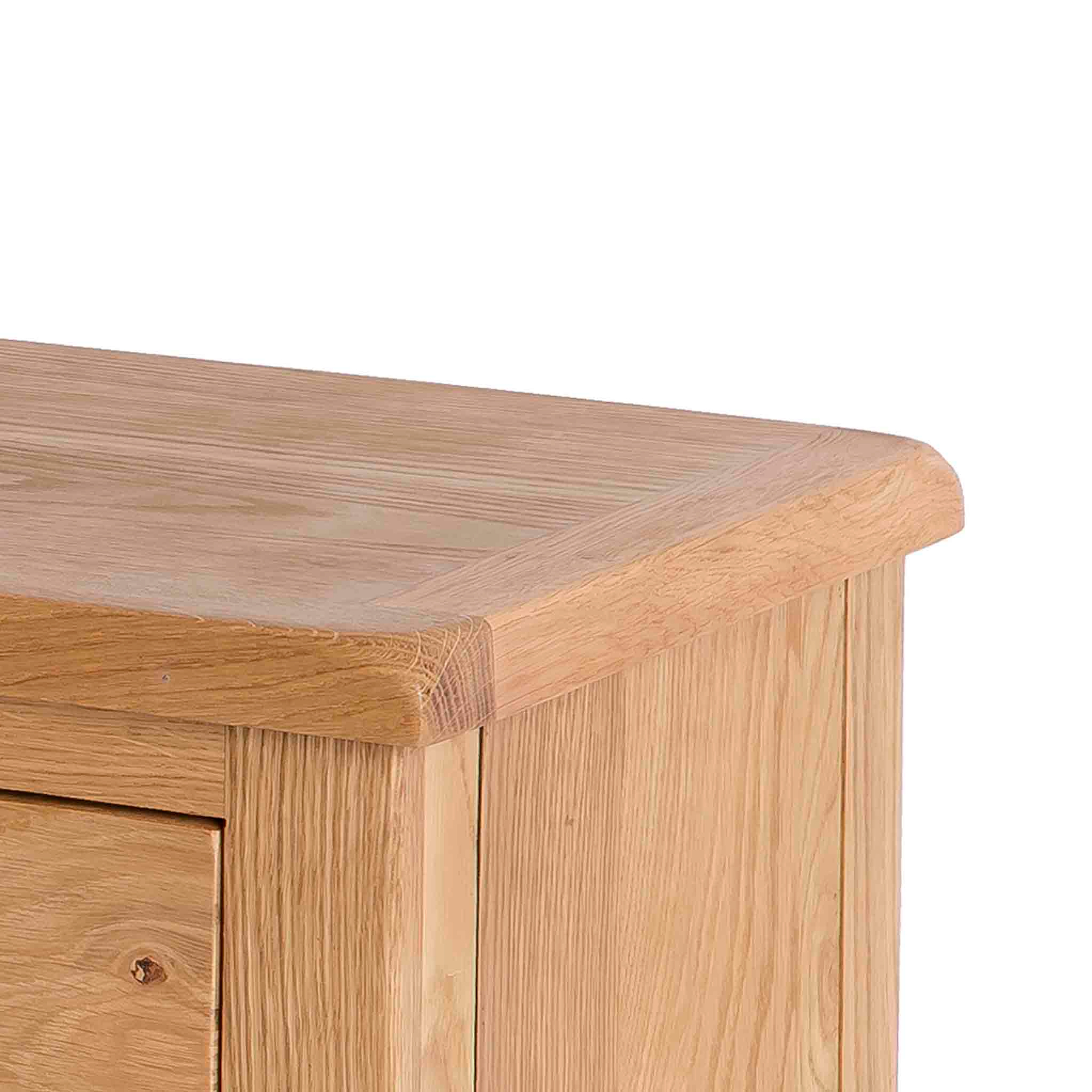 Surrey Oak 180cm Extra Wide TV Stand from Roseland Furniture