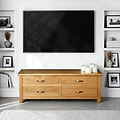 London Oak Large Smart TV Stand for contemporary living rooms