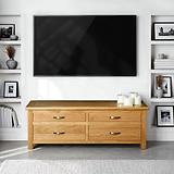 London Oak Large Smart TV Stand for contemporary living rooms
