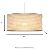 Patpong 50cm White Jute Easy Fit Pendant from Roseland Furniture