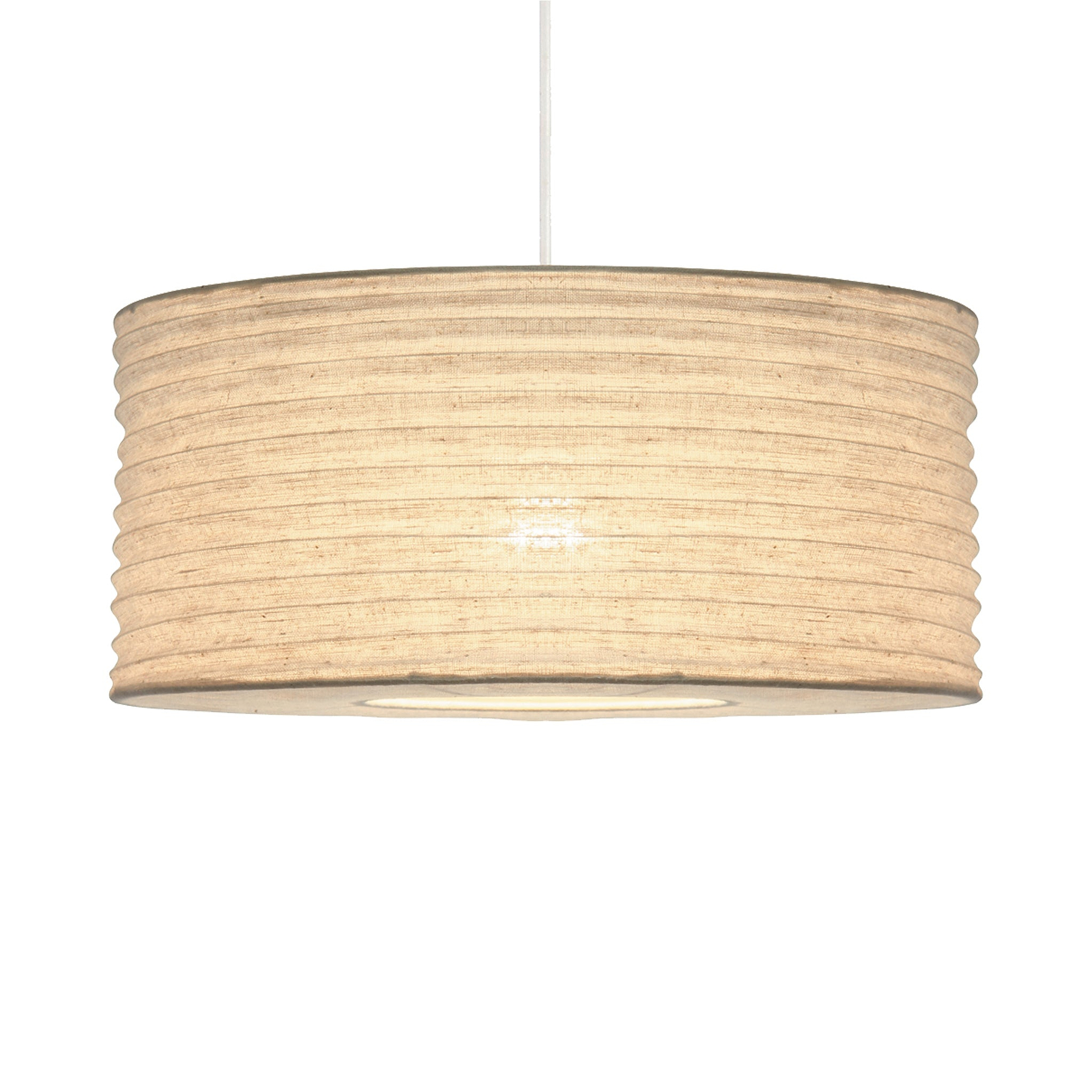 Patpong 50cm White Jute Easy Fit Pendant from Roseland Furniture