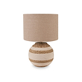 Talalla Cream and Natural Sea Grass Round Table Lamp