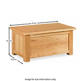 Lanner Oak Blanket Box  by Roseland Furniture