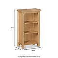 Newlyn Oak Mini Bookcase by Roseland Furniture