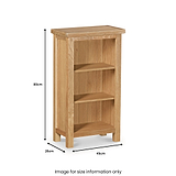 Newlyn Oak Mini Bookcase by Roseland Furniture