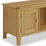 Alba Oak 90cm TV Unit from Roseland Furniture