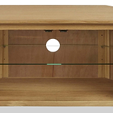 Alba Oak Corner TV Unit from Roseland Furniture