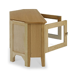 Alba Oak Corner TV Unit from Roseland Furniture