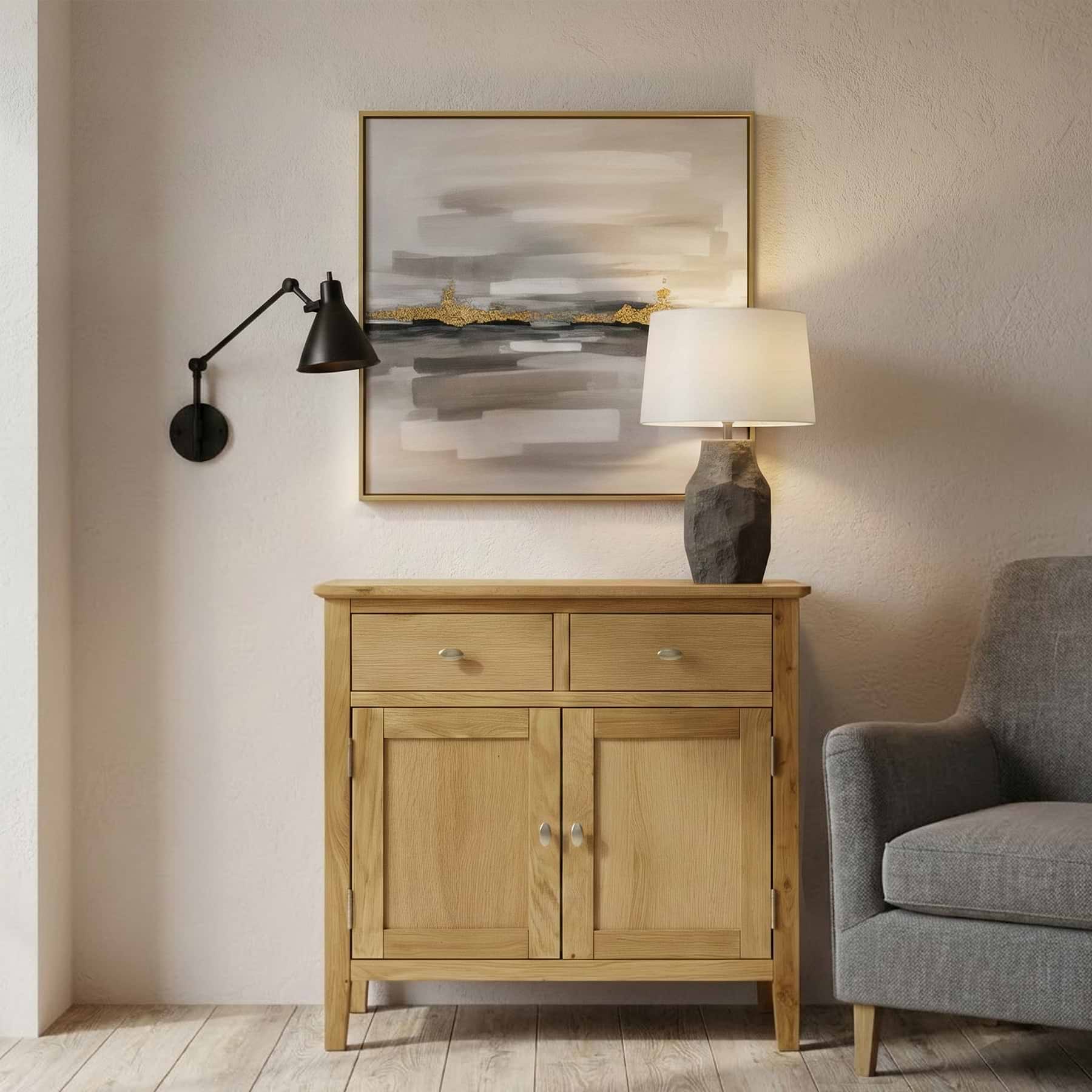 Alba Oak Mini Sideboard