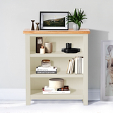 Farrow Cream Low Bookcase for living roome
