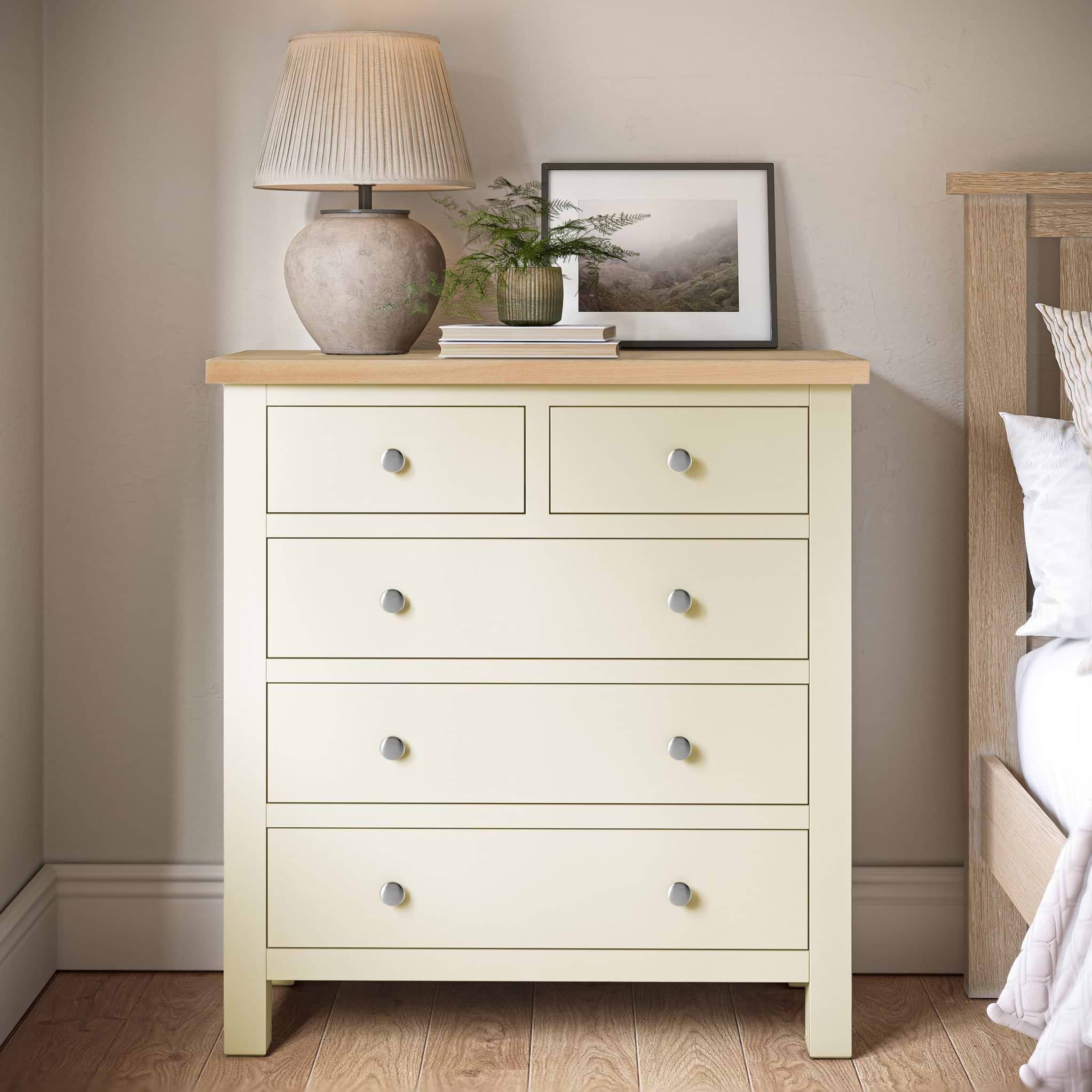 Farrow 2 Over 3 Chest Of Drawers | Grey Cream White & More | Roseland