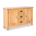 Surrey Oak 3 Drawer Sideboard from Roseland Furniture